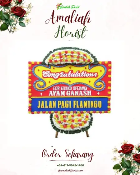 Sewa Papan Bunga Andalas Cermin